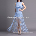 Simple tassels style trendy sexy fashion girl women party dress